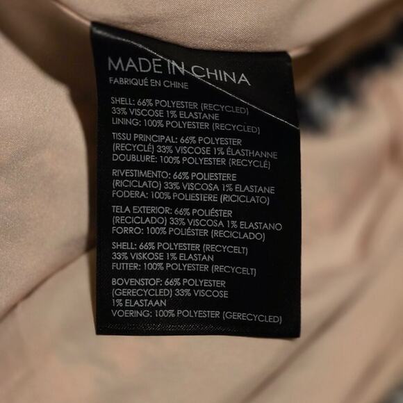 NWT Club Monaco Houndstooth Mini Skirt Sz 14 Pink Black White Belted $158 - Picture 3 of 4